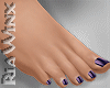 Purple Bare Feet