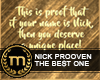SIB - Nick's Award