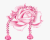pink rose and diamonds