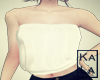 !A White tube top