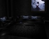 Black/Blue Couch