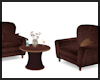 Brown Leather Chairs ~
