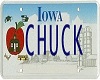 {V} Chuck Licence Plate