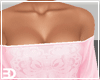 Pink Lace Panel Top Shor