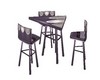 TABLE TRIANGLE PURPLE