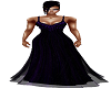 purple/black gown