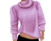Fuchia Cowl Neck Sweater