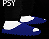 X Blue Slides Flip Flops