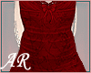 Red Rose Silk Dress