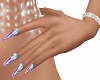 Blue/Purple Nails Hands