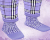 Purple Sweater Socks