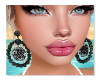 sparkling black earring
