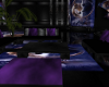 Purple and Black Sofa