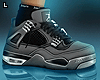 4s Retro Grey Sneakers