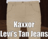 Levi's tan jeans (M)