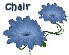 Chair blue petals