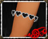 Black Heart Bracelet L