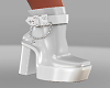 Platform White Boots