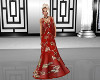 Red Floral Gown
