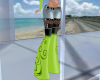 Lime Green Denim Chaps