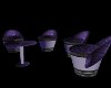 Purp&Blk 4 Chat Chairs