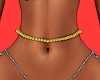 gold belly beads
