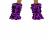 (LB) Purple fur boots