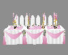 Pink Wedding Table for 8