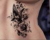 flower belly tattoo