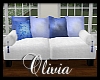 *OI* Blue & White Sofa