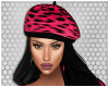 J+LEOPARD BERET BLACK