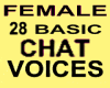 %)28 Female basic sounds