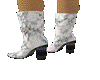White & Grey Mrbl Boots