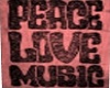 Peace Love Music poster