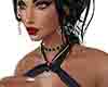 woman in black jewel set