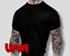 U..Black Shirt + Tattoo