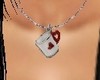 OO * cup heart necklace