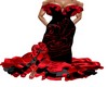 Flamenco red & black