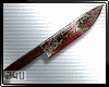 Bloody knife + act