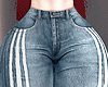 金 Striped Jeans F