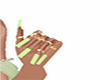 GREEN NAILS