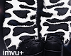 $ Cow Fur Boots