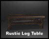 *Rustic Log Table