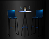 Neon Blue Bar Chairs