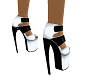 heels white black
