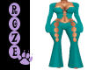 Teal Jumpsuit w/sleeves