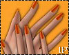 Halloween Orange Nails