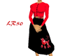 RED & Black Poodle Skirt