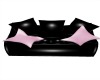 Pink Black PVC Couch