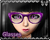 - Purple Glossy Glasses